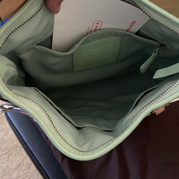 Coach “C” signature bag. Brown and mint green. - Picture 5 of 5